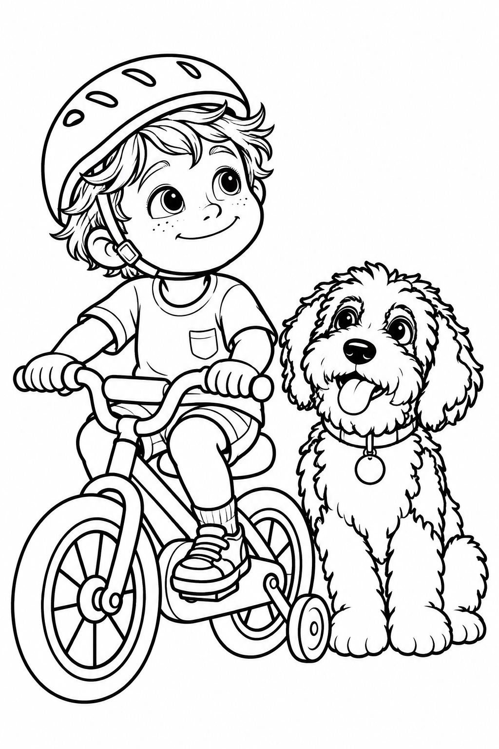 Simple coloring illustration: I can learn something new